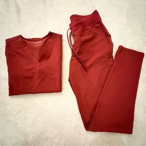 Mandala Scrub Set Rust